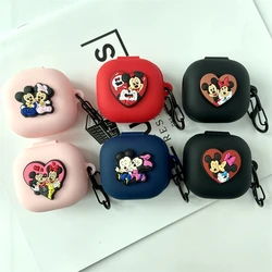 Couple Mickey Minnie Earphone Case for Samsung Galaxy Buds Live/Buds Pro/Buds 2/Buds2 Pro Silicone Soft Protective Case Earphone