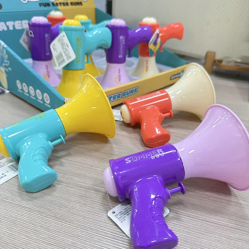 Alto-falante pistola de água verão câmera panda pistolas de spray de água piscinas praia batalha de água diversão jogar brincadeiras brinquedos crianças meninos meninas 13.5cm