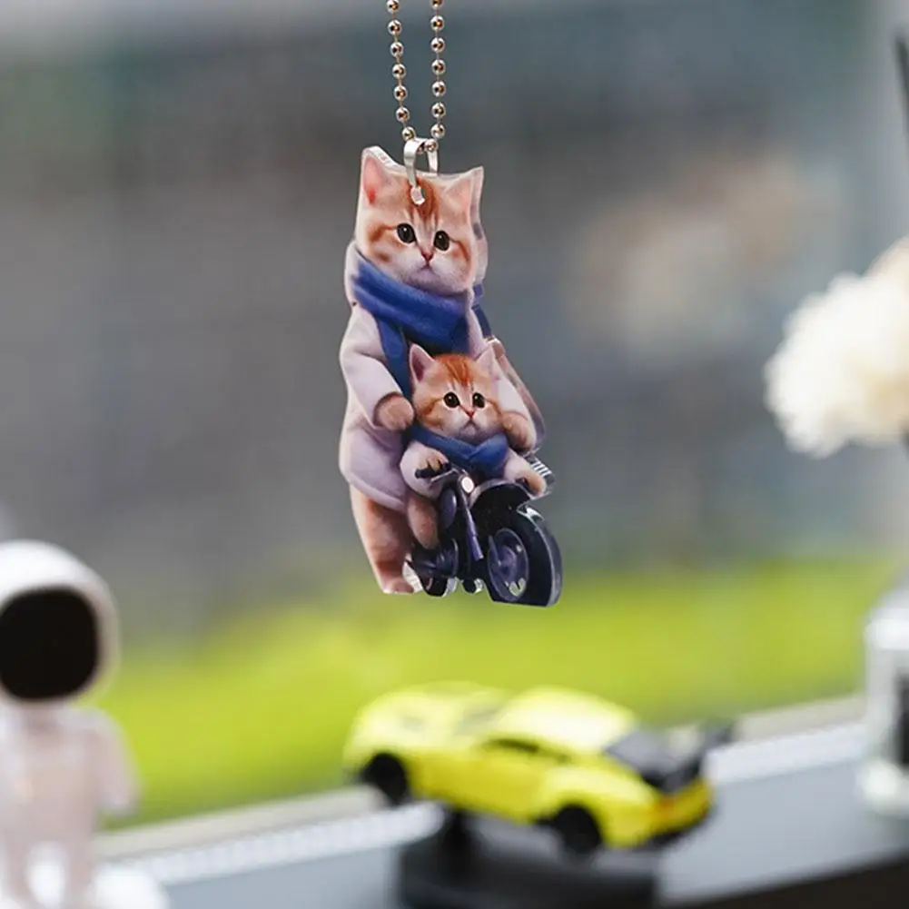 2D الداخلية قلادة لطيف القط جرو سيارة معلقة Cament الاكريليك ديكور سيارات لعبة الكلب O8B0 هدية نموذج هريرة الحيوان Creativ Simul Z3H8 #4