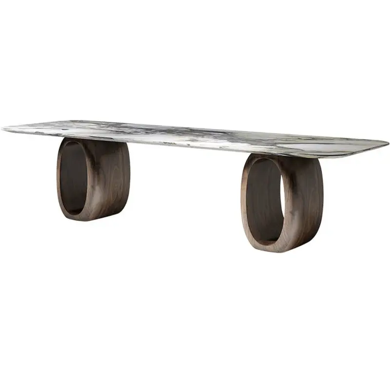 xx-Natural Stone Custom Furniture Coffee Table Advanced Marble Splicing Unique Design Minimalist Style^