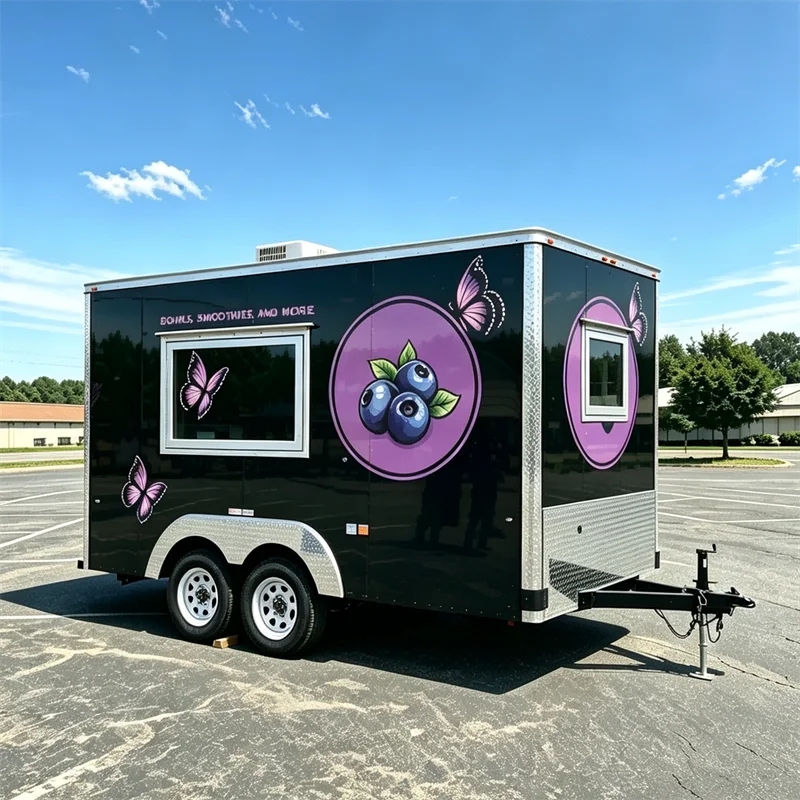 Mobile Kitchen Food Trailer Food Service Truck Custom Concession Trailer Restaurant Business Equipment