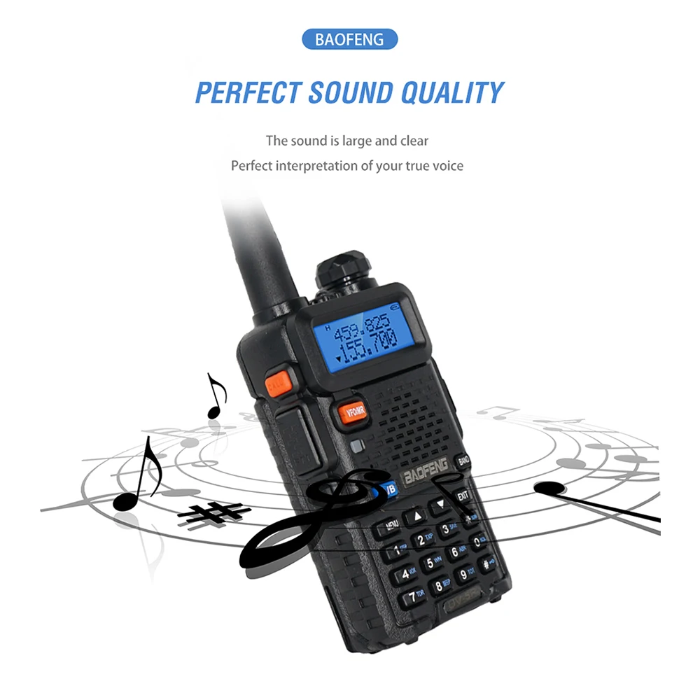 4PCS Baofeng UV-5R 5W/8W Walkie Talkie Long Range Walkie Talkie FM Handy Transceiver Portable Ham Radio Walkie Talkie