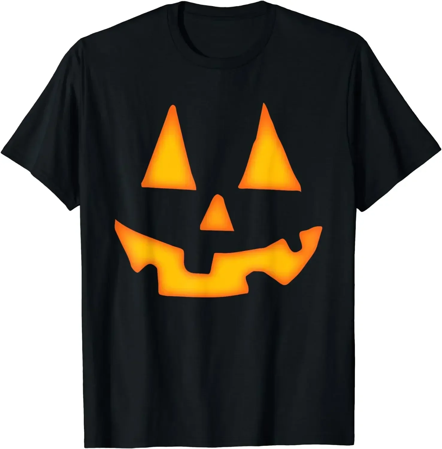 2024 new Pumpkin Halloween Shirts for Men Women Jack O Lantern Face T-Shirt Funny Cartoon TShirt ONeck Casual Unisex Black White