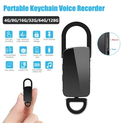Mini Recorder Keychain Voice Recorder Hidden Dictaphone Device Sound 4-128G Key Chain Digital Small Voice Dictaphone Mp3 Player