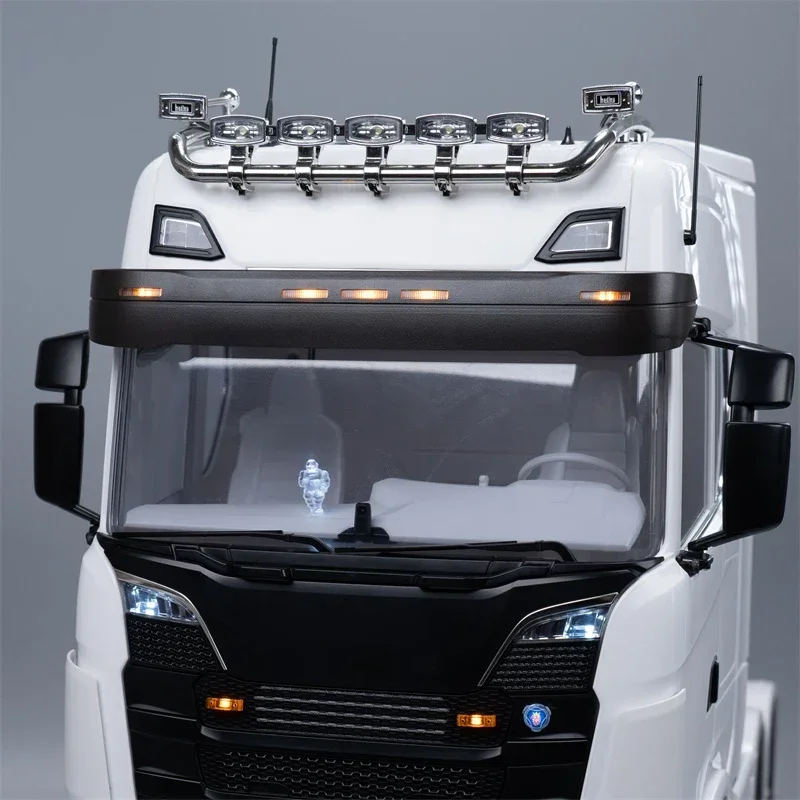 RC Truck JUWUBA LED Simulation Sun Visor Light Lamp for 1/14 Tamiya SCANIA 770S 6X4 56368 8X4 56371 Car Upgrade Accessories