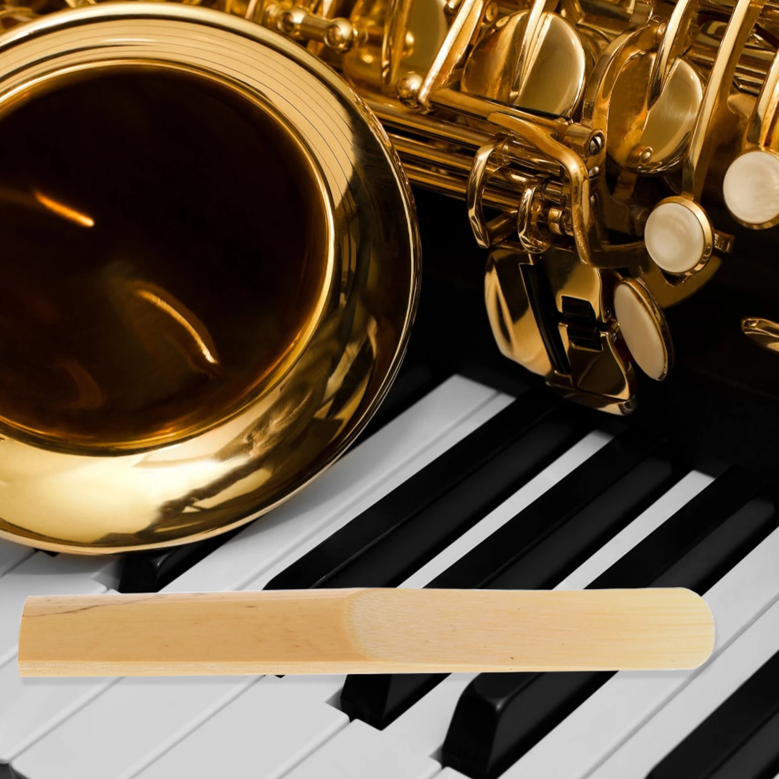 

10Pcs Clarinet Reeds Handmade Premium Quality Thinner Tip Easy to Install Clarinet Instrument Parts Compact Reeds Accessory