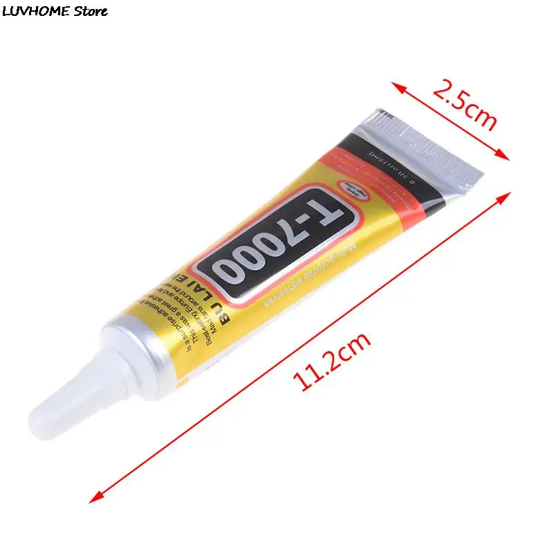 T7000 15ml Multipurpose Adhesive Rhinestone DIY Phone Screen Frame Epoxy Resin Sealant Super Black Liquid Glue T-7000 Nail Gel