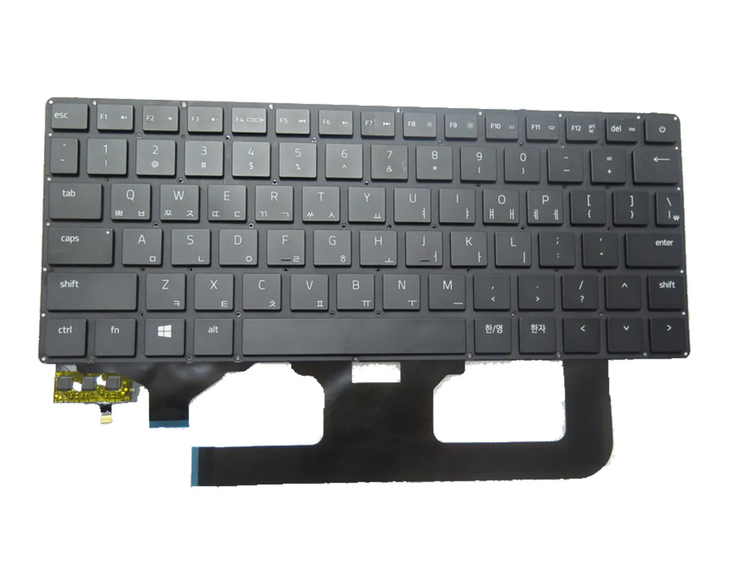 Laptop Keyboard For RAZER 12532601-00 2B-BBY05R100 NBLBY-US Korean KR Black Without Frame