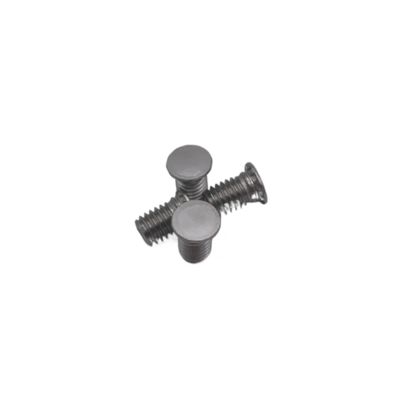 

FHS-M5 Fasteners for Metal Sheets Vis Threaded Studs Round Head Flush Crimped Pins Panels Self-Clinching Cabinet Screws Feigned