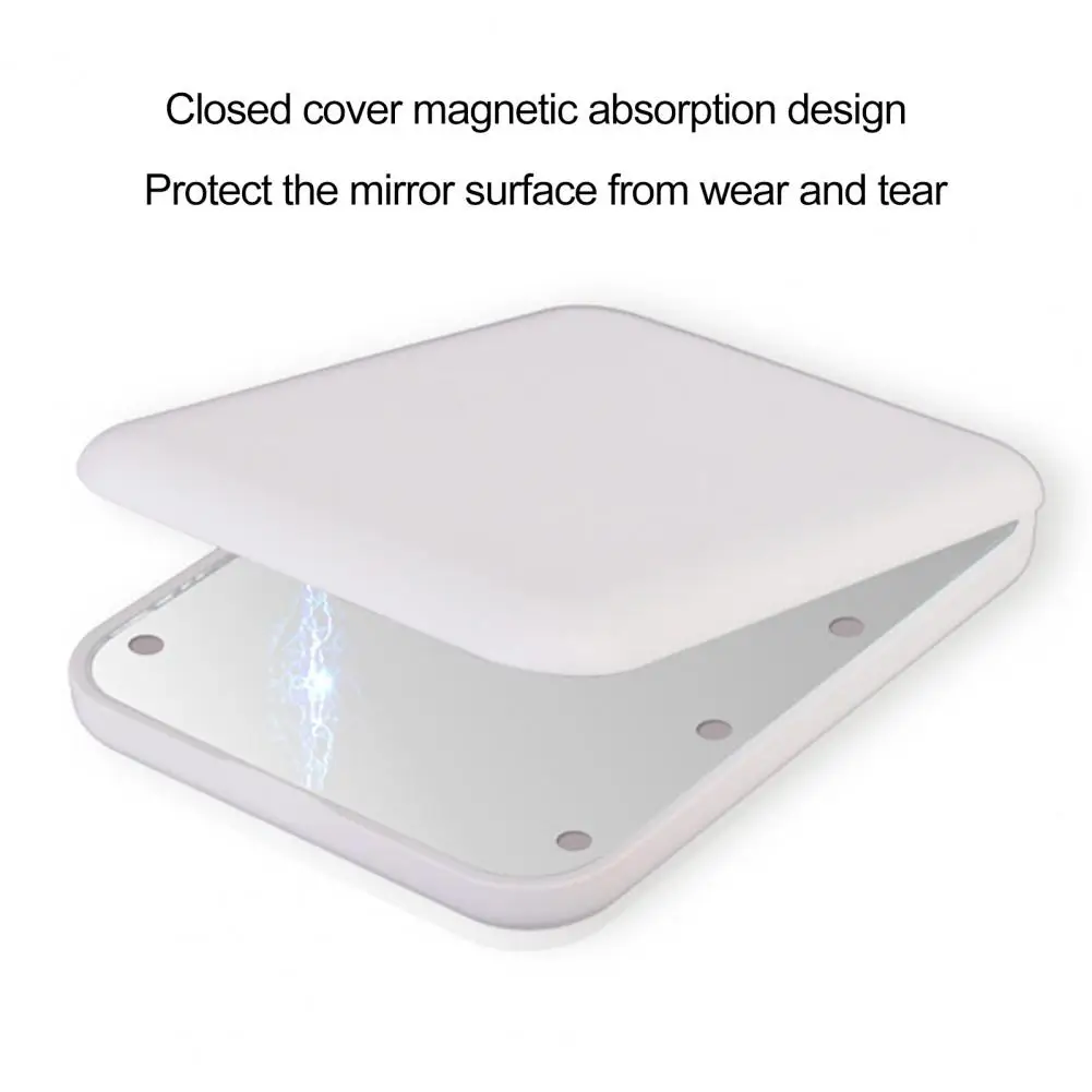 

Lightweight Makeup Mirror Travel Makeup Mirror Portable Led Magnifying Makeup Mirrors for Women Foldable Battery-operated Vanity