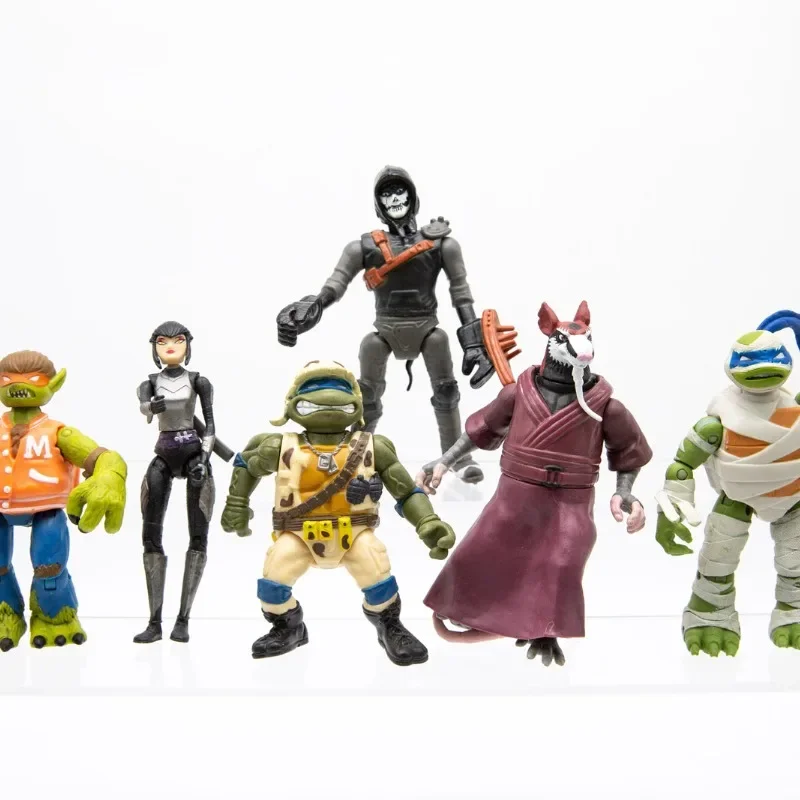 Playmates Teenages Mutants Ninjas Turtles Toy Movie Version Michelangelo Donatello Action Figure Model Toys Children Gifts