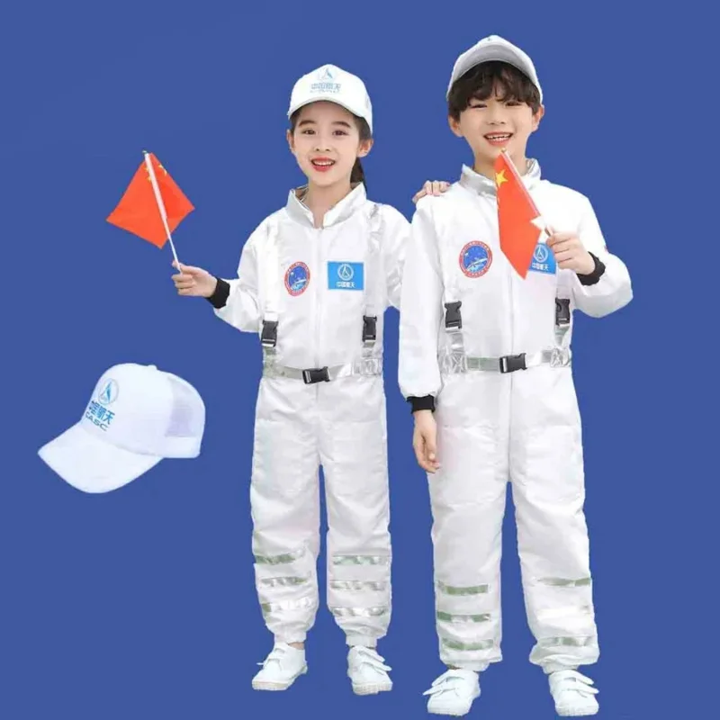 Christmas Game Astronaut Cosplay Costume Role-Playing Halloween Carnival Full Dressing Kids Space Suit Birthday Gift