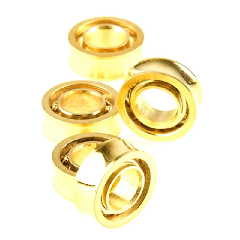 

AINY-16 Pcs Steel Gold-Plated R188 KK Bearing Speed Responsive Bearings R188 U Groove For Yoyos Models