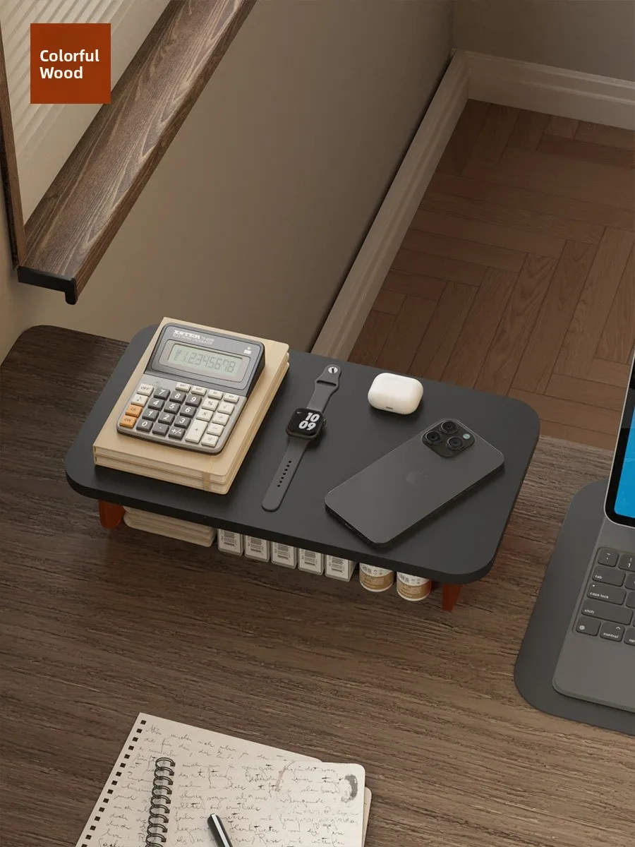 

Органайзер для офисного стола, одноярусный, для хранения, увеличивающий высоту рабочей станции, для организации мелочей, многофункциональный