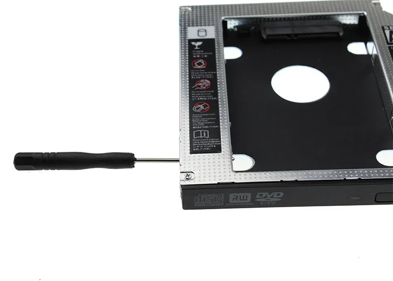 2025 aluminio SATA 3,0 2. ° HDD Caddy carcasa para portátil 9,5mm 2,5 "2TB SSD caja disco duro portátil CD/DVD-ROM deflector de bahía óptica