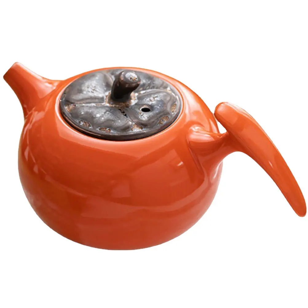 

Fruit Shaped Teapot Ceramic Elegant Tea Kettle Household Kitchen Decorative Gift Practical Storage Utensil Chic