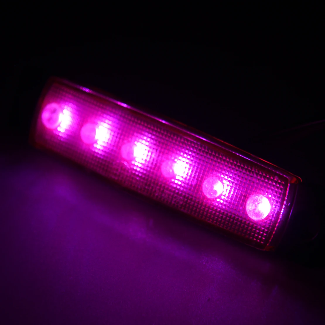 20Pcs Purple 6 LED DC 12V-24V Boat Truck Trailer Side Marker Indicator Light Rock Lamp for Universal Cars Trucks Boats Trailers