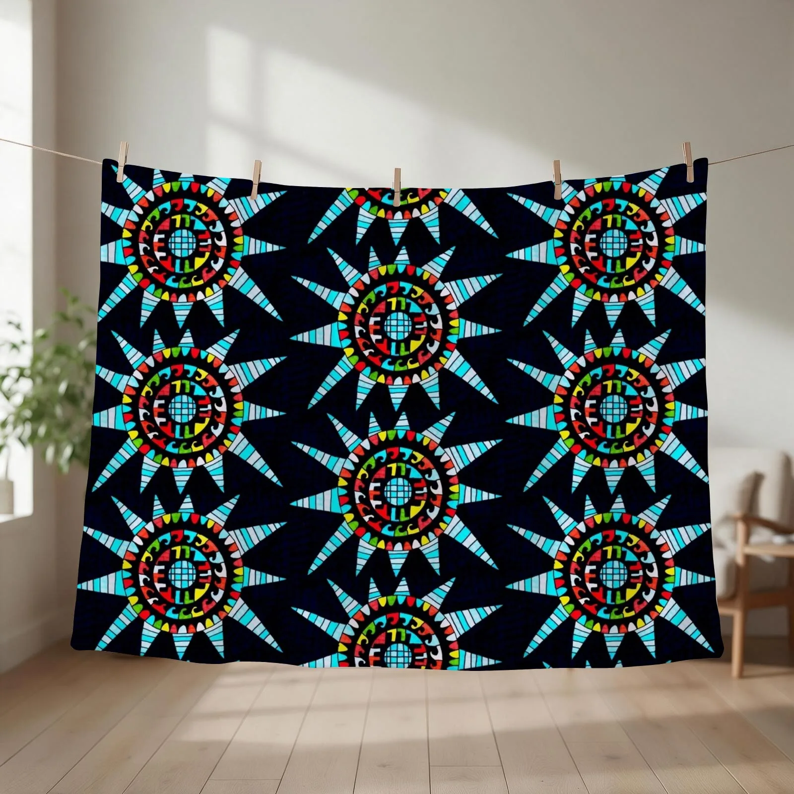 Black Sunset Throw Blanket couch cozy soft plush fuzzy picnic outdoor blanket