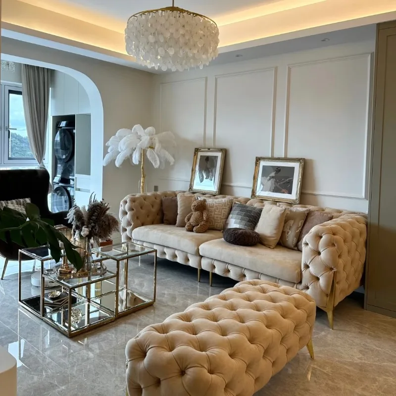 

Narrow European Living Room Sofas Beige Designer Luxury 2 Seater Living Room Sofas Lazy Nordic Woonkamerbanken Home Furniture