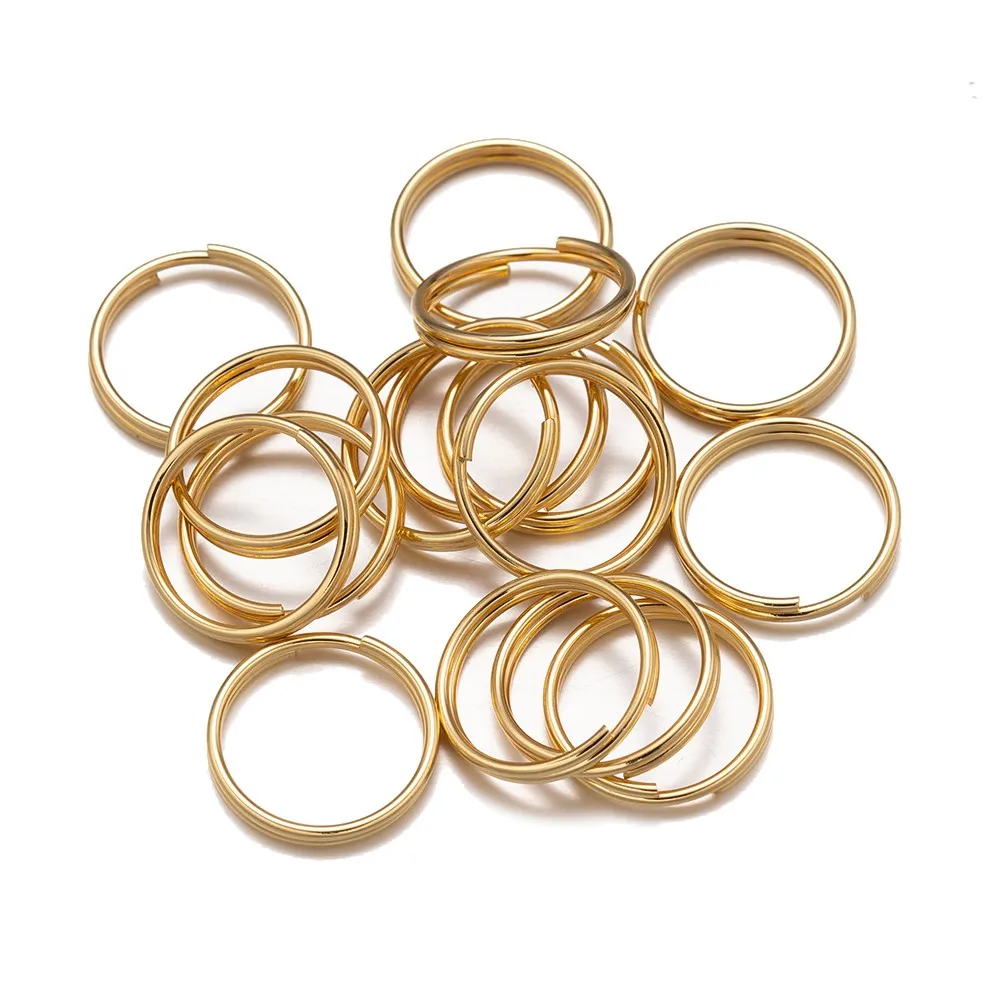 50/100Pcs 5/6/7/8/10/12/15mm Stainless Steel Double Loop Open Jump Rings Connectors For DIY Jewelry Making Supplies Wholesale