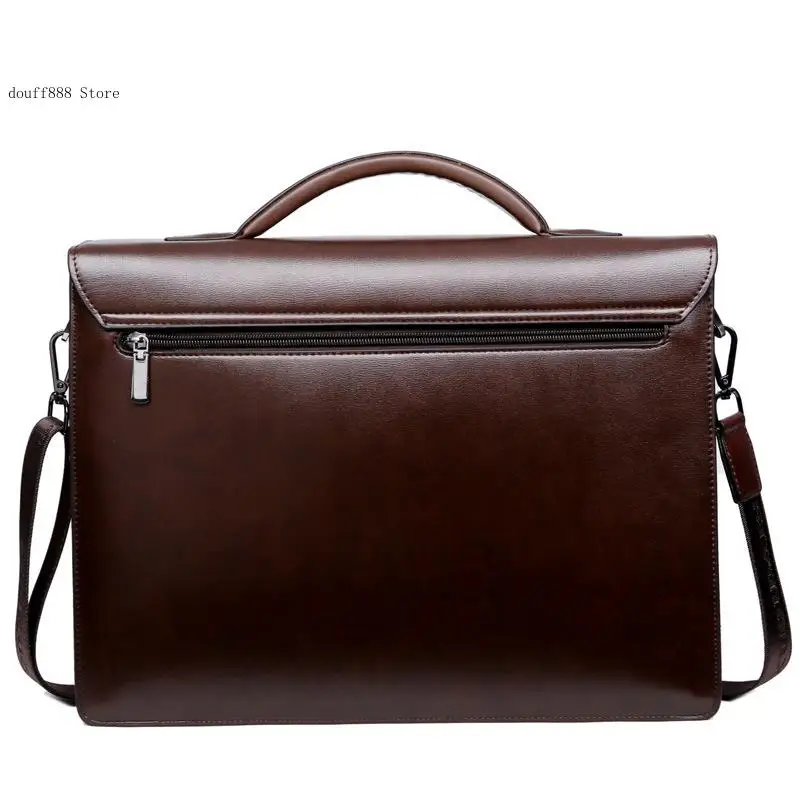 Pu Leather Business Password Lock Large Capacity Laptop Bag for Men