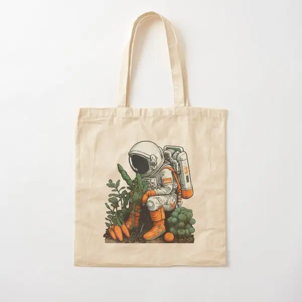 Organic Space Gardener Cotton  Canvas Bag Tote Shopper Fashion Designer Shoulder Bag Handbag Ladies Printed Women Fabric Casual