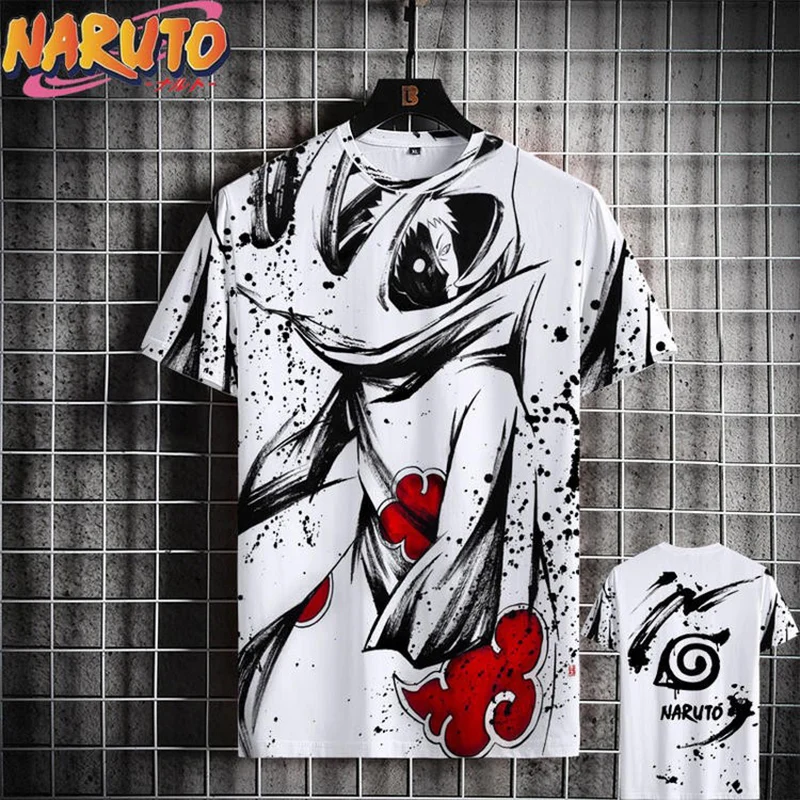 MINISO Men's T Shirt Japanese Anime 3D Prints Summer Casual Short Sleeve Tees Street Oversized Clothing Fashion Cartoon T-Shirts image 6