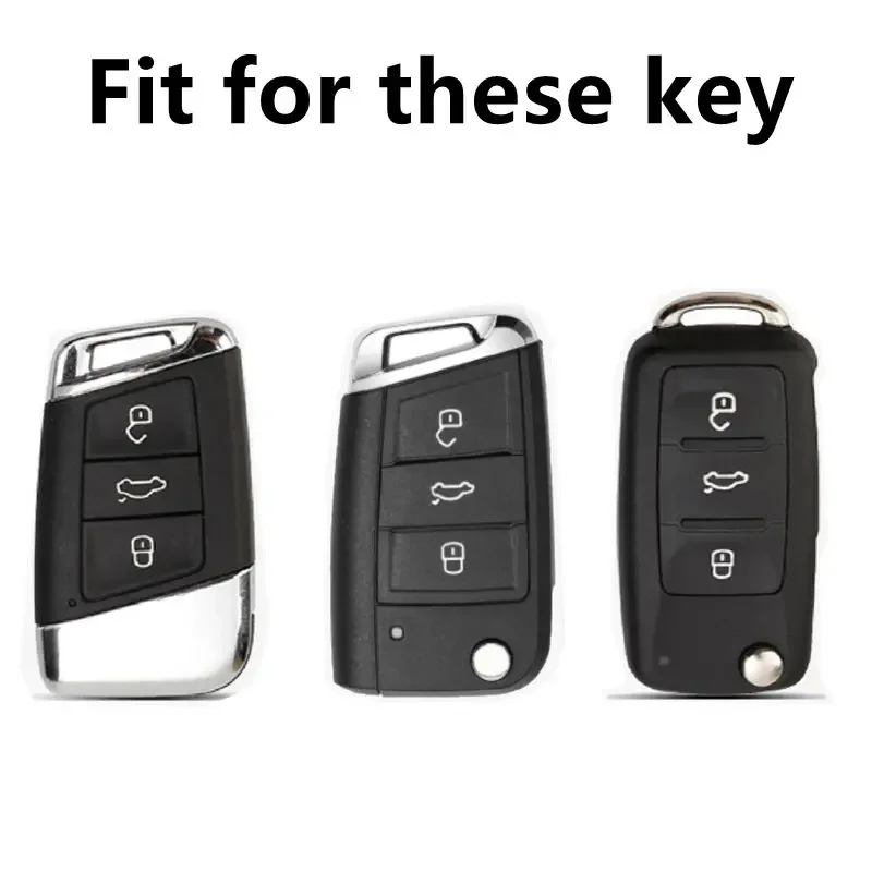 Car Key Cover Case For VW Volkswagen Magotan Passat B8 Golf CC For Skoda Superb A7 Kodiaq Jetta Polo B5 B6 B7/Golf 7 MK/Jetta