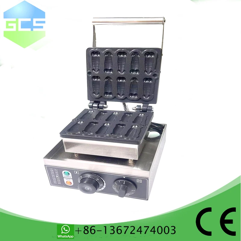 ミニ非スティックワッフルマシン,電気gaykeマシン,商用,110v,220, 10個