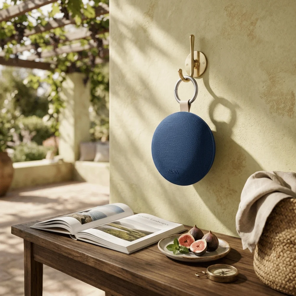 Mini Portable Bluetooth Speaker Keychain Lightweight Loud Volume Mini Speaker Keychain Multi-Play Mode Waterproof