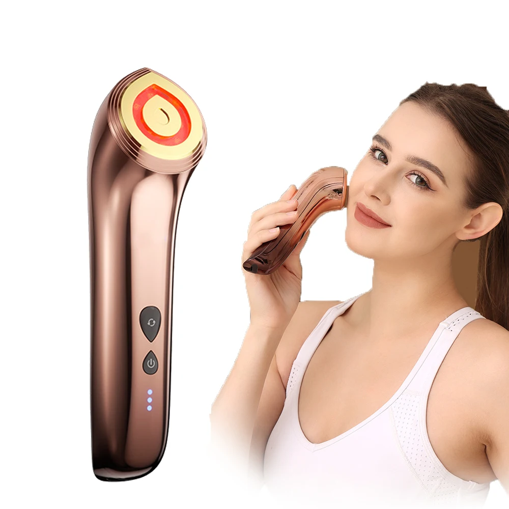 Masseur Facial à Micro courant EMS, dispositif de Lifting du visage, Machine de serrage de la peau, élimination Anti-rides, marteau chaud et froid, outils de soins de la peau