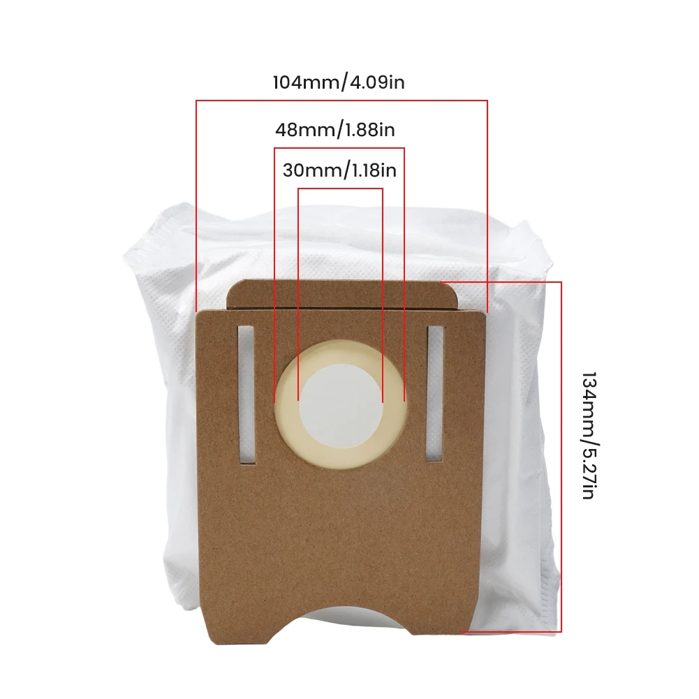 

Pack of 5 Automatic Dust Bags for S8 S8+ Robot Vacuum Cleaner Supporting Regular Part Replacement to Keep Device Performance