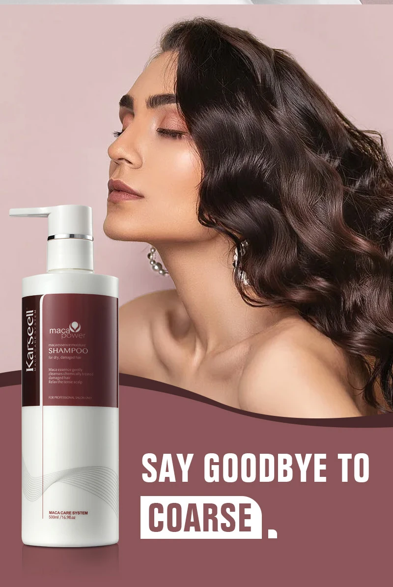 Original Karseell 500ml Moisture Shampoo Argan Oil Moisturizing Smooth Shampoo Hair Care Set 1/2/3pcs for Dry and Damaged Hair