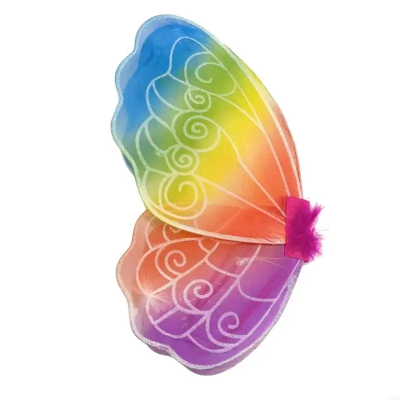 U13E Child Butterfly Wing Halloween Cosplay Wing for Girl Christmas Halloween Cosplay