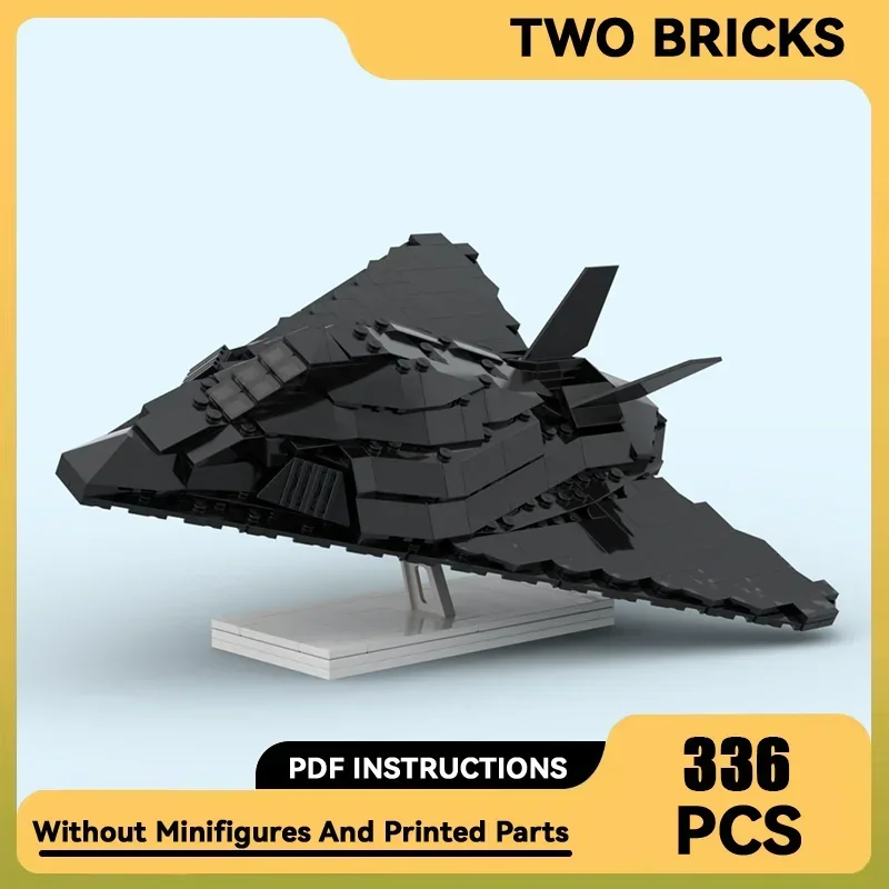 Moc Building Bricks Military Model F-117 Nighthawk Fighter Technology Modular Blocks Gifts Christmas Toys DIY Sets Assembly