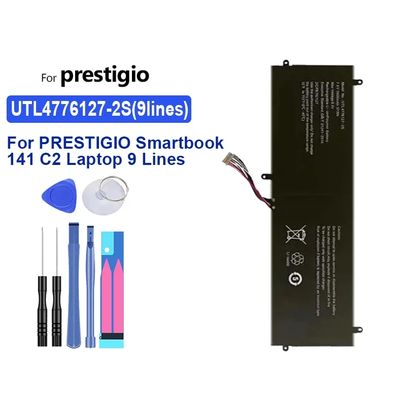 5000 мАч UTL 4776127 Портативная батарея -2S (9 линий) для ноутбука PRESTIGIO Smartbook 141 C2, 9 линий, батарея большой мощности