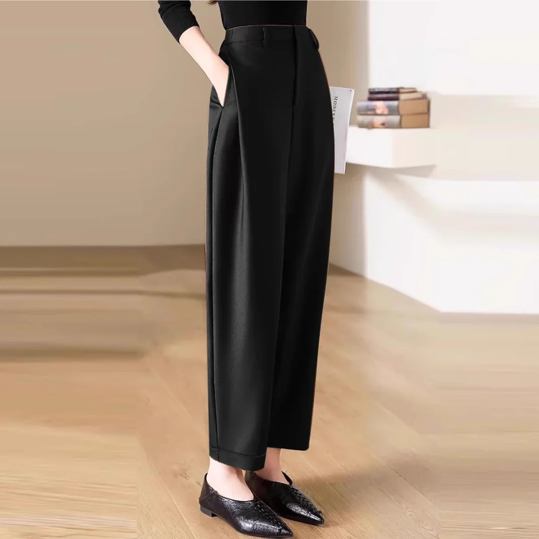 

Slacks High Waist New In Woman Trousers Clothing Vintage Comfortable Stretch Autumn Aesthetic Korean Fashion Pants for Women 90s