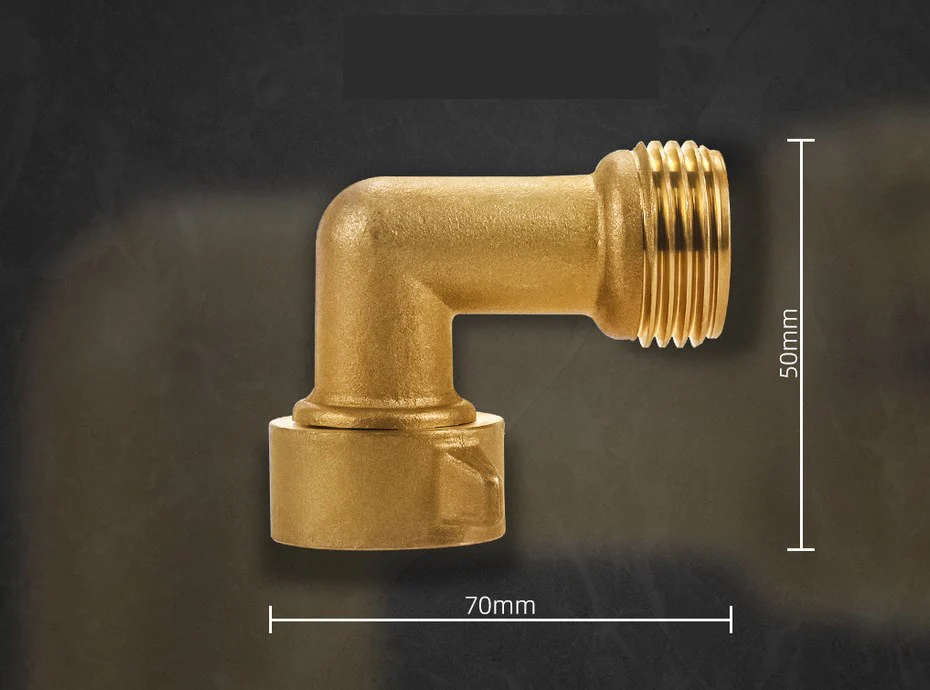 Brass Water Hose 90 Degree Angle Elbow RV Trailer Travel Camper Hose 90 Degree Angle Ball Valve Replace Car Accessories