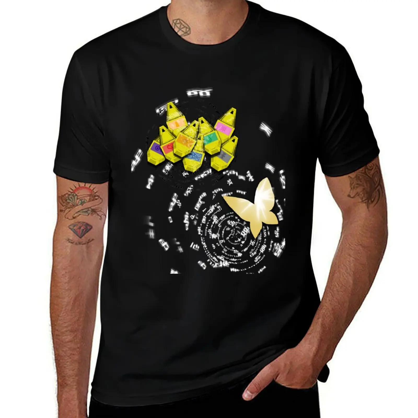 

T-Shirt butterfly men man for shirts tshirt casual anime D tag t