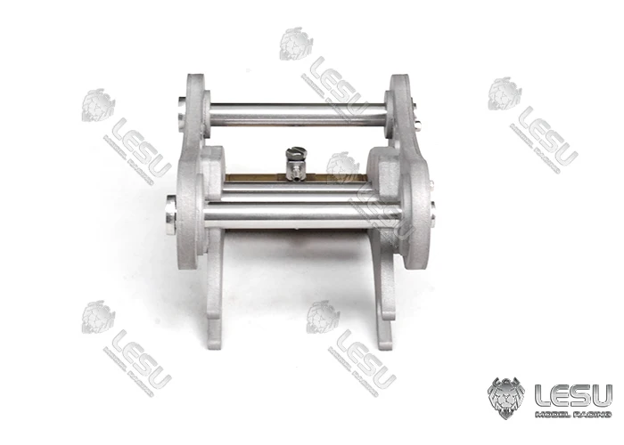 Metalowy chwytak selektorowy LESU, mocowanie stałe do koparki hydraulicznej RC 1/14, części ramienia symulujące operacje inżynieryjne.