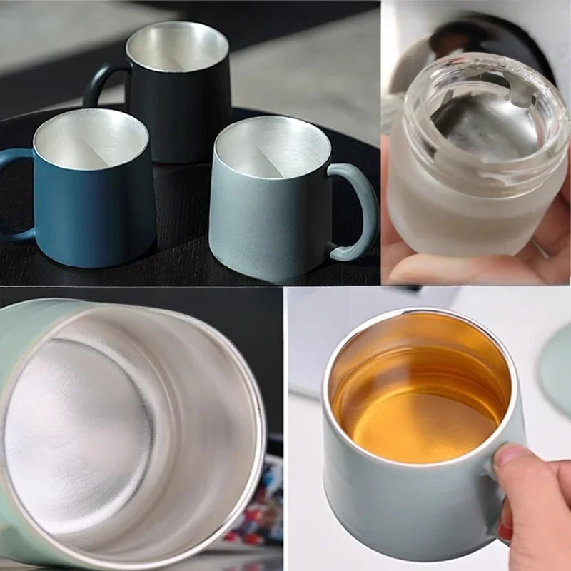 10g/ Bottle Ceramic Overglaze Coloured Drawing Silver Paste DIY Pottery Handicrafts Pattern Tracing Edge Colouring Silver Paste