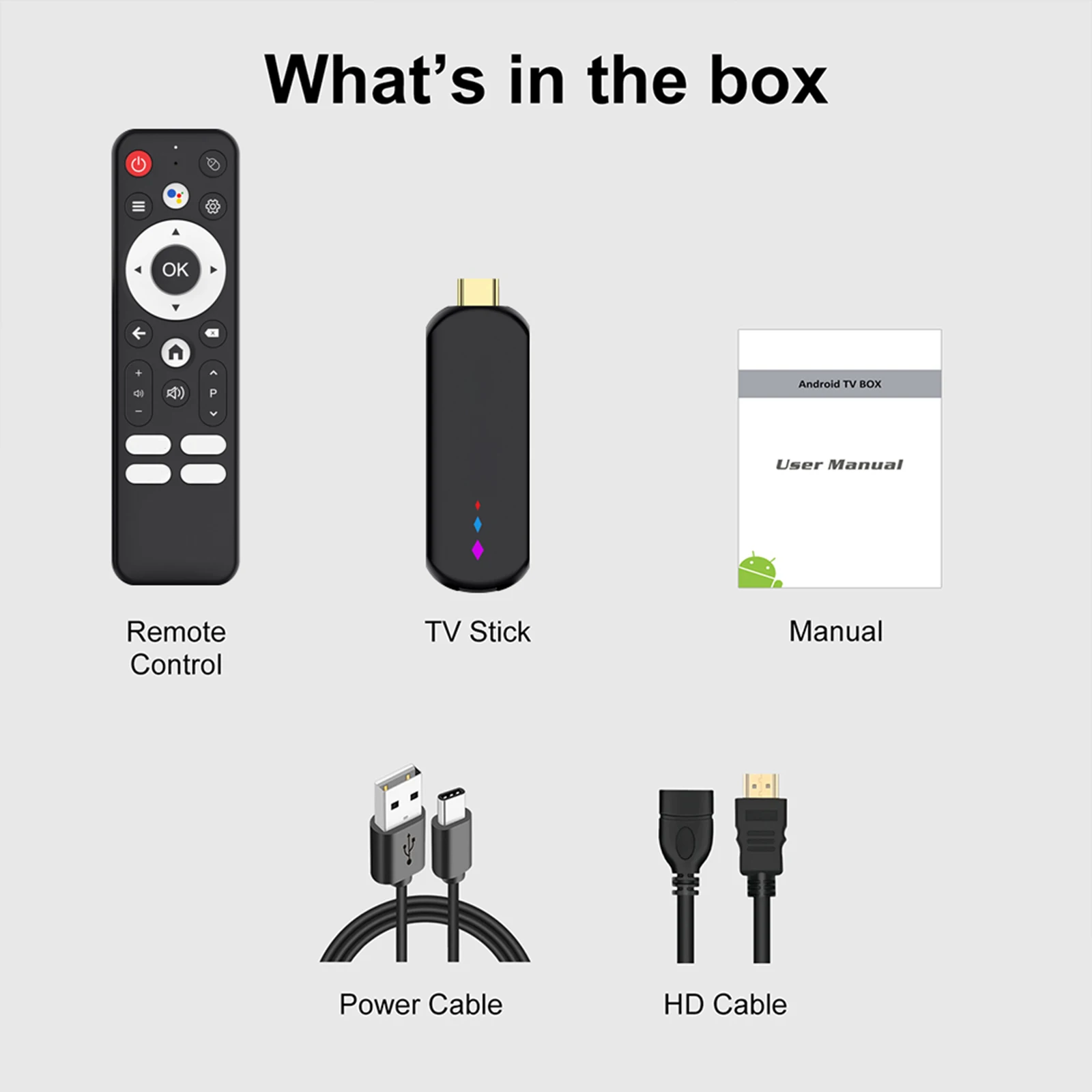 Android 14 2G 16G Mini TV Stick مع جهاز التحكم عن بعد Streaming Media Player Network Set-Top Box لـ Netflix Hulu Flixster Youtube
