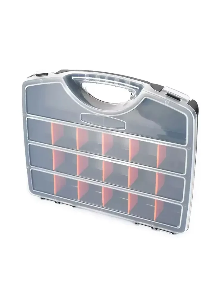 Plastic Tool Organizer Box Thickened Compartment Case For Screws Drill Bits Parts Storage