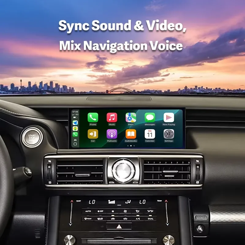 IS and RC 2013-2017 Car Multimedia Player 10.25'' for DVD Players with CarPlay Android Interface Binarytek