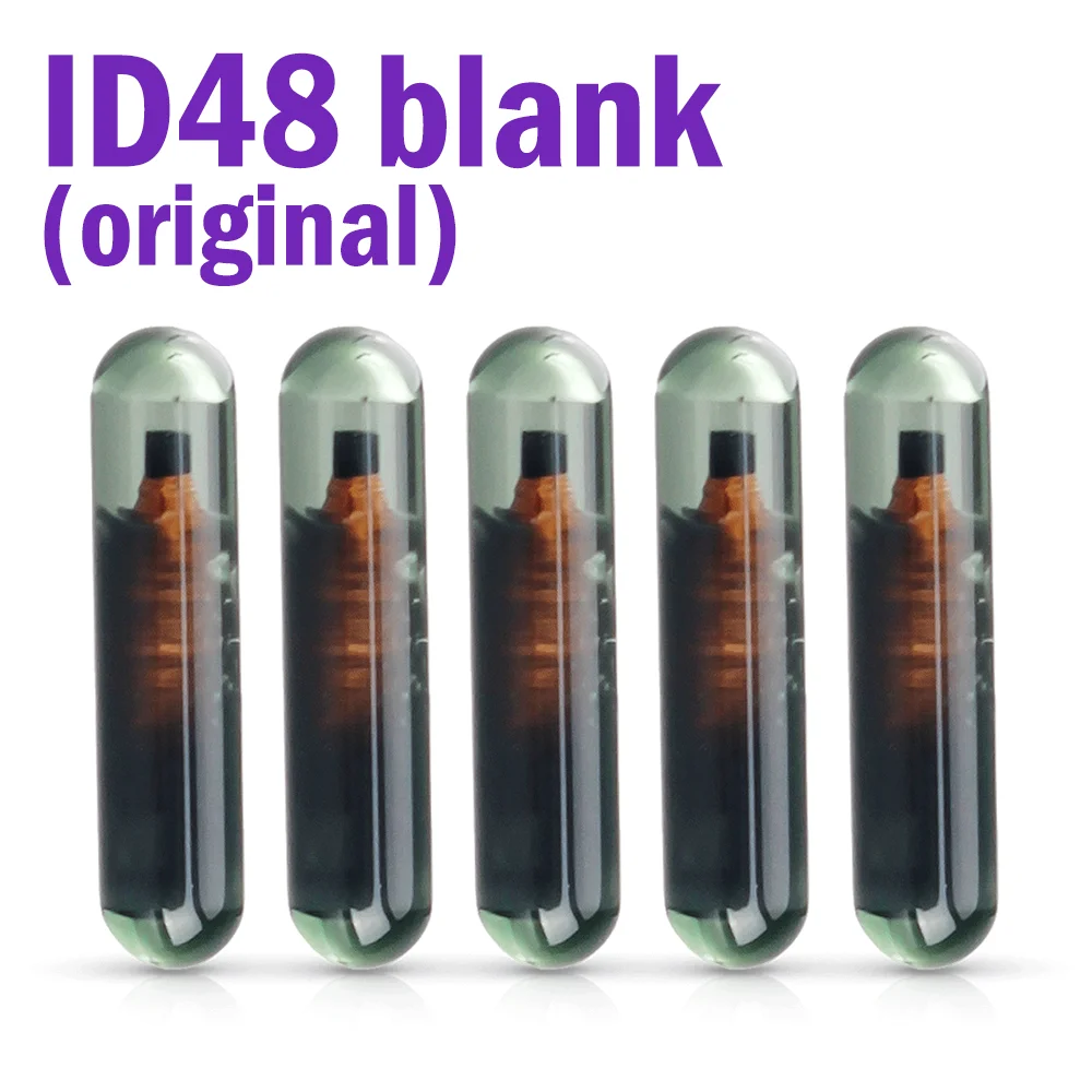 

10 pcs Auto Transponder Chip Megamos ID48 96bit Blank TP08 Original Glass Car Key Chip Car Accessories
