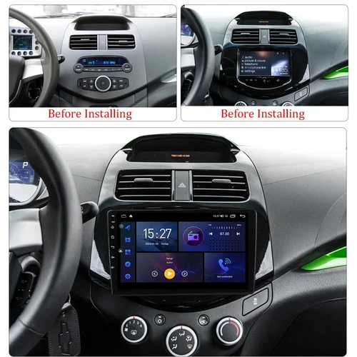 Imagen 2 del producto Radio de coche Android 15 para Chevrolet Spark Beat Matiz Creative 2009-2016 reproductor Multimedia inalámbrico Carplay GPS 5G pantalla Wifi