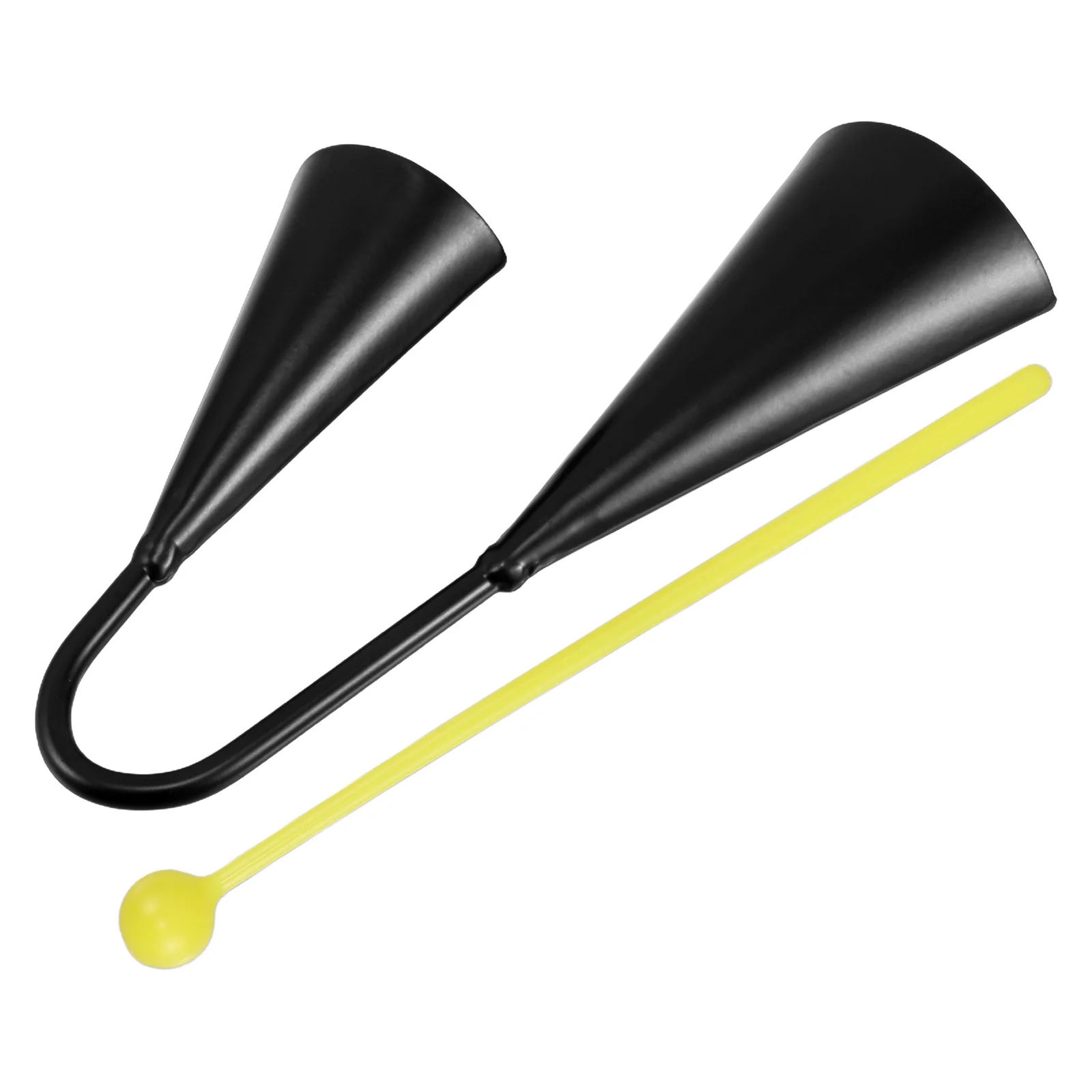 

Two Tone Agogo Bell For Kids Musical Perception Training Handheld Latin Percussion Instrument Binaural Cowbell Toddler