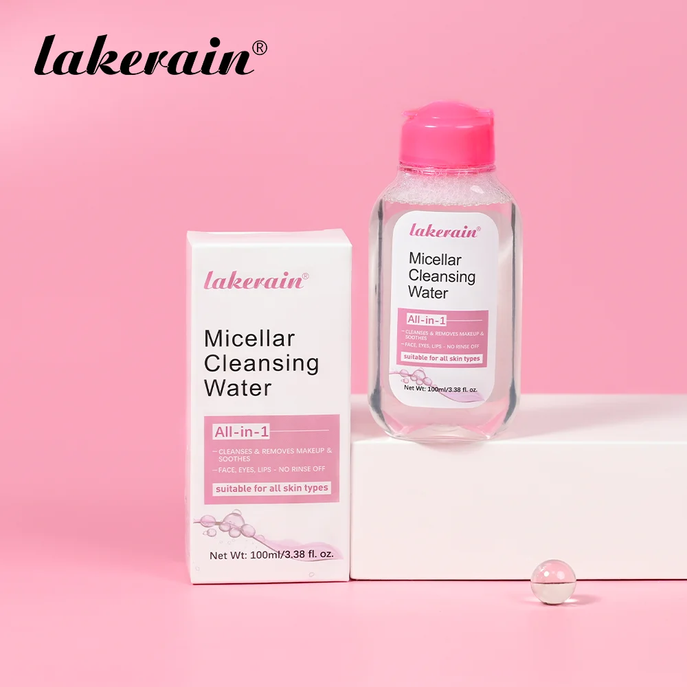 مزيل مكياج ميسيلار للتنظيف العميق من ليكراين، مزيل مكياج لطيف وغير مهيج للعيون والشفاه والوجه