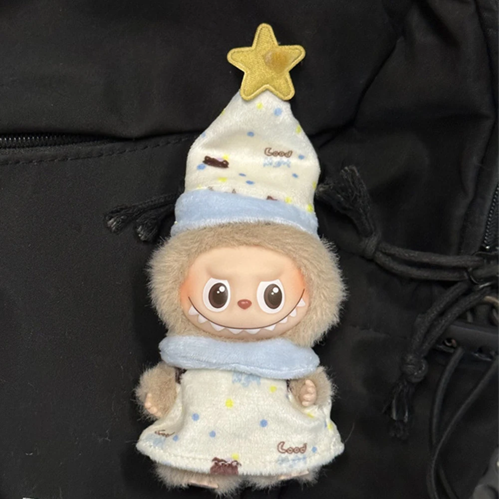 ロパ・ラブブ用オーバーオールと帽子、10.5cmラブブ4.0用、ザ・モンスターズピン・フォーラブシリーズドール服衣装アクセサリー