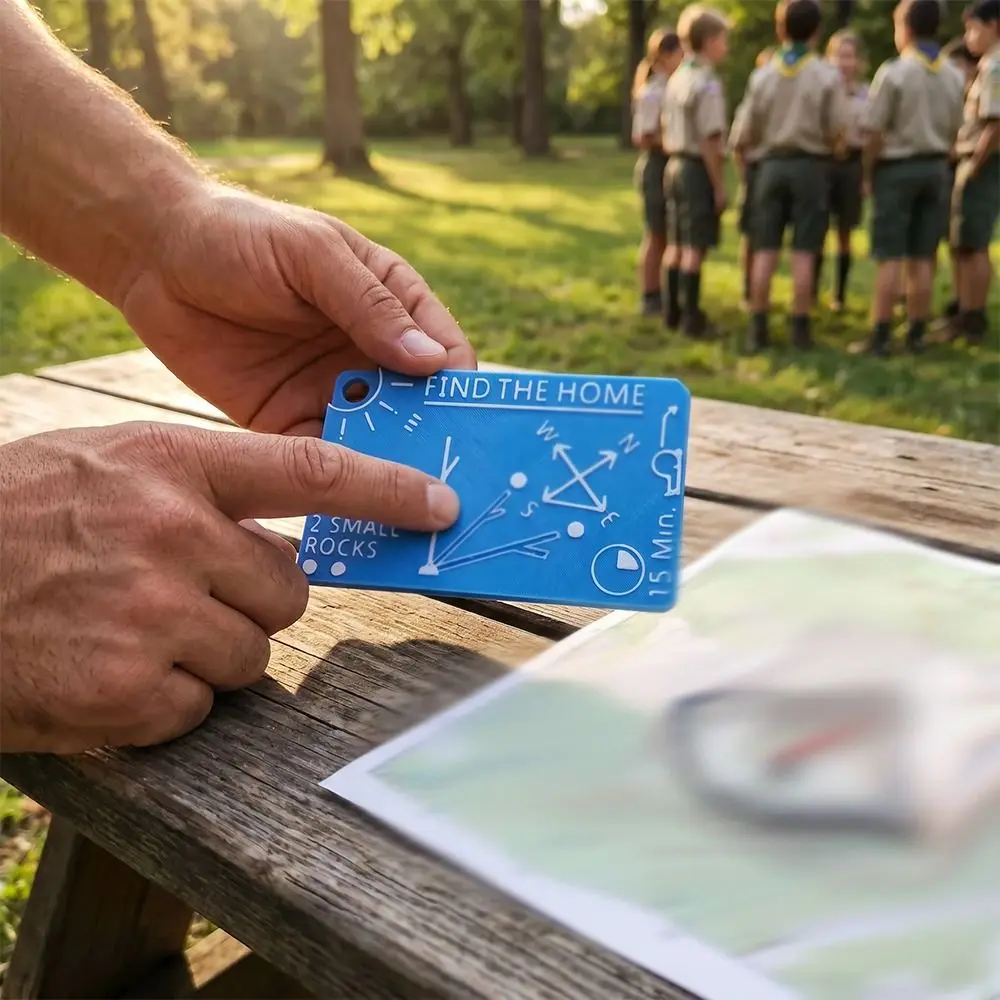 Portable Pocket Survival Guide Card Compact Size Mini Survival Reference Card Navigation Wallet Size Wilderness Navigation Card